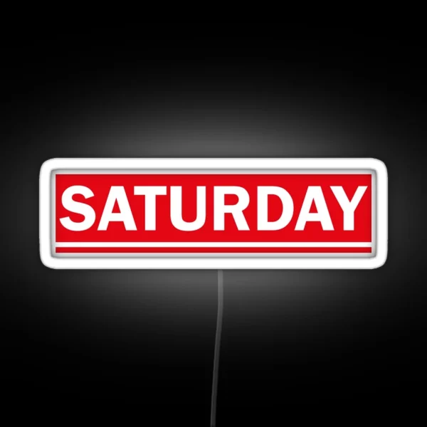 Saturday RGB Neon Sign