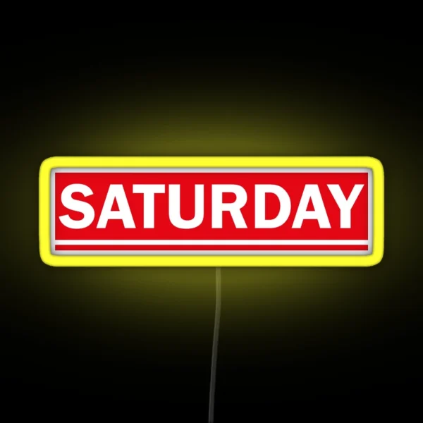 Saturday RGB Neon Sign