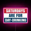 Vibrant RGB LED Neon Sign for Weekend Day Drinking Celebrations