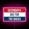 Vibrant Saturdays are for the Bucks NFL team RGB neon art.