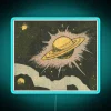 Unique Vintage Retro Style Cosmic Neon Sign with Galaxy Design