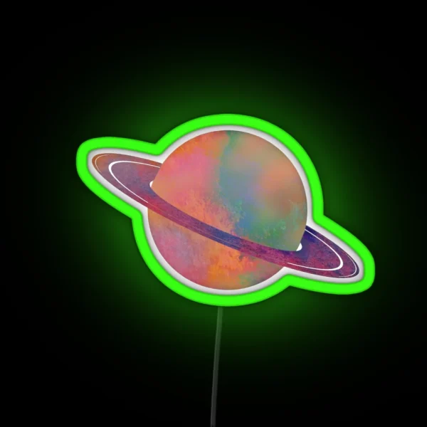 Saturn RGB Neon Sign