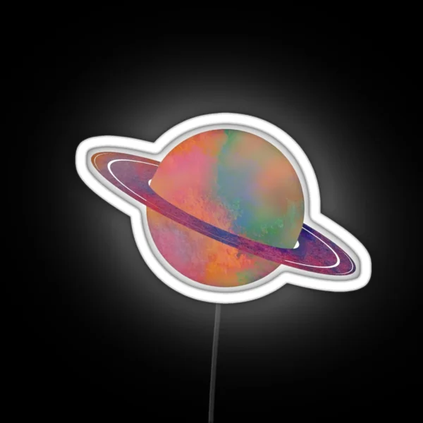 Saturn RGB Neon Sign