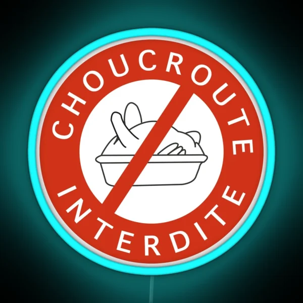 Sauerkraut Prohibited RGB Neon Sign