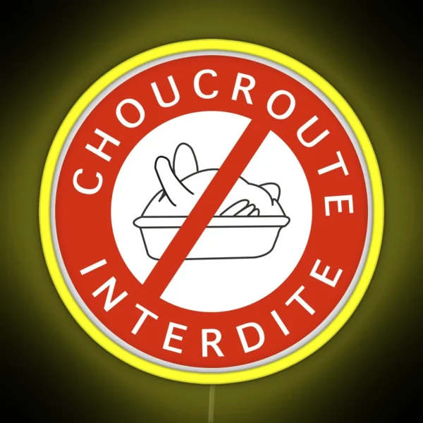 Sauerkraut Prohibited RGB Neon Sign