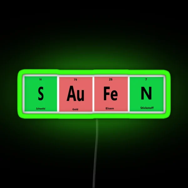 Saufen RGB Neon Sign