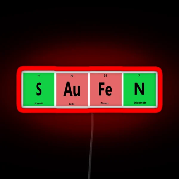 Saufen RGB Neon Sign