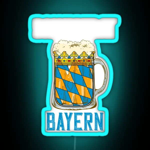 Saufstaat Bayern RGB Neon Sign