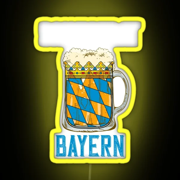 Saufstaat Bayern RGB Neon Sign