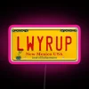 Customizable Saul License Plate Inspired RGB Neon Sign with Display Options