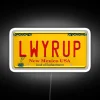 Shine bright with this unique Saul License Plate RGB Neon Sign