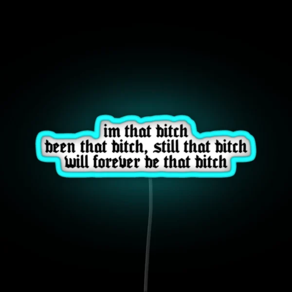 Savage Megan Thee Stallion Black RGB Neon Sign
