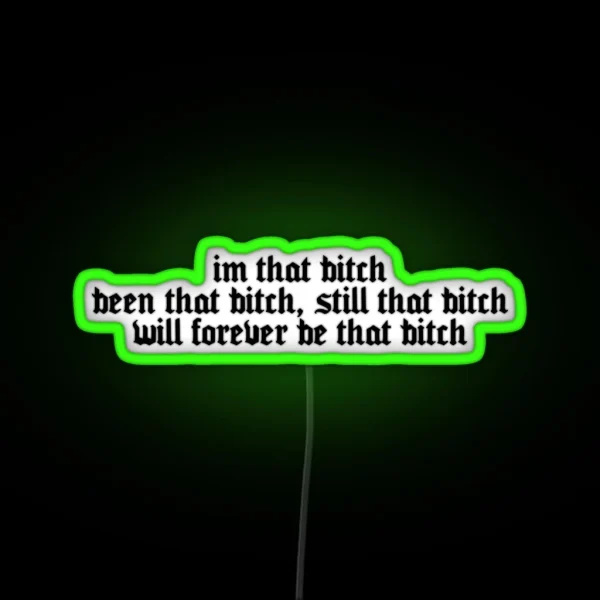 Savage Megan Thee Stallion Black RGB Neon Sign