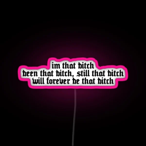 Savage Megan Thee Stallion Black RGB Neon Sign