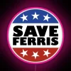 Color Changing RGB LED Neon Sign with Save Ferris Logo Graphics