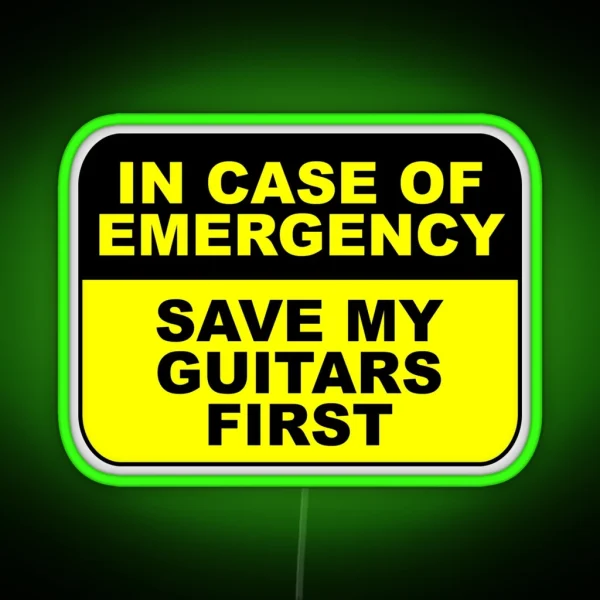 Save My Guitars First RGB Neon Sign
