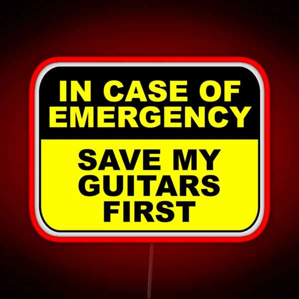 Save My Guitars First RGB Neon Sign