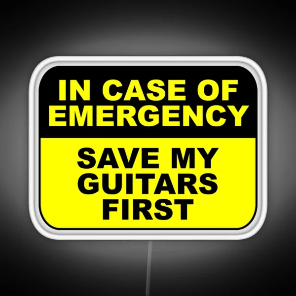 Save My Guitars First RGB Neon Sign