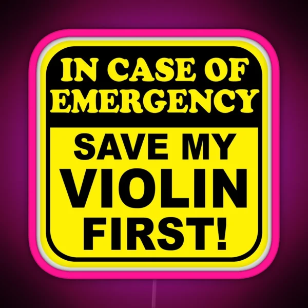 Save My Violin RGB Neon Sign