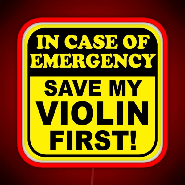 Save My Violin RGB Neon Sign