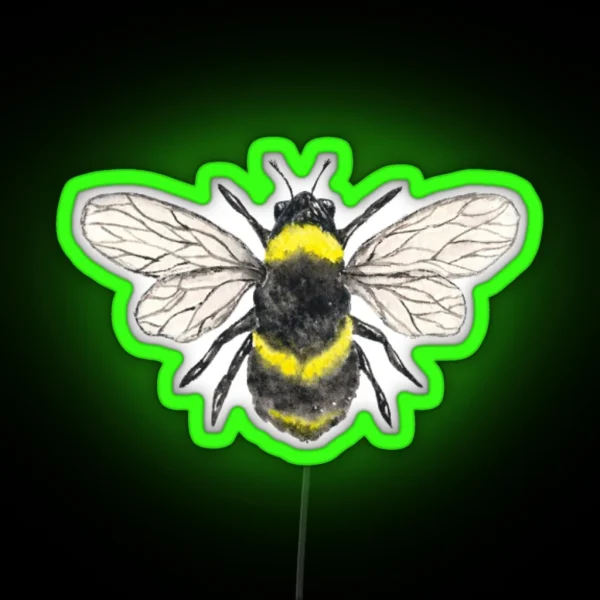 Save The Bee RGB Neon Sign