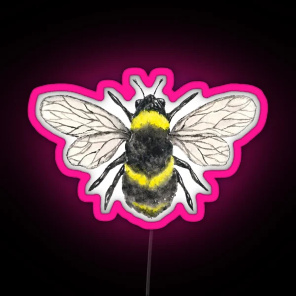 Save The Bee RGB Neon Sign