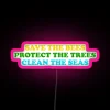 Protecting Nature's Harmony with Eco-Friendly Messages on Customizable RGB LED Canvas