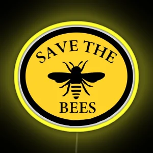 Save The Bees RGB Neon Sign