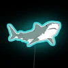Protect Marine Life with Vibrant Shark Conservation Awareness Neon Sign Display