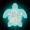 Add eco-friendly vibe with colorful Save The Turtles neon decoration