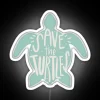 Protect Sea Turtles with Vibrant, Handmade, Eco-Friendly Neon Sign Artwork