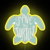 Brighten Your Home with Eco-Friendly, Color-Changing Turtle Conservation Sign