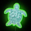 RGB Neon Turtle Conservation Home Decor Wall Art Sign
