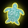Colorful Eco-Friendly Turtle-Themed LED Sign with Vibrant RGB Neon Lights