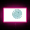 Unique Handmade Rainbow Colorful Neon Sign with Turtle Conservation Message