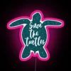 Color-Changing RGB LED Sea Turtle Neon Sign for Room Decoration