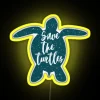 RGB LED Sea Turtle Neon Sign for Coastal Home Decor