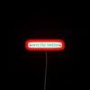 Eco-friendly turtle conservation neon sign with vibrant RGB colors