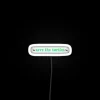 Neon Sign Warning Against Single-Use Straws Protecting Earth's Ecosystem