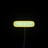 Neon LED Sign: Eco-Friendly Straws Save Earth Environment Conservation Message