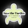 Neon Glow Sign for Beach Conservation and Turtle Protection Program