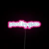 RGB LED canvas display with inspirational Saved by Grace message