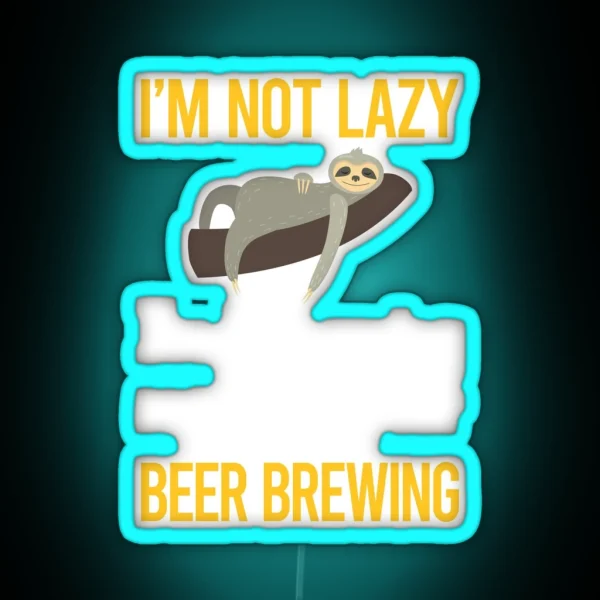Saving Energy Beer Brewing RGB Neon Sign
