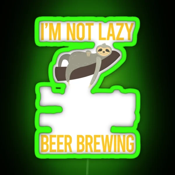 Saving Energy Beer Brewing RGB Neon Sign