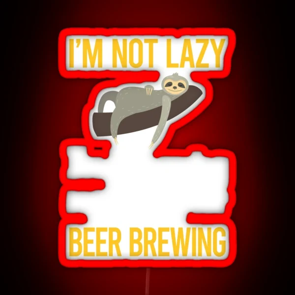 Saving Energy Beer Brewing RGB Neon Sign