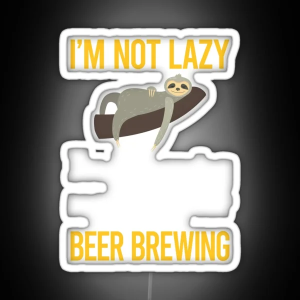 Saving Energy Beer Brewing RGB Neon Sign