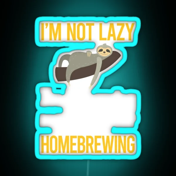 Saving Energy Homebrewing Homebrew Homebrewer RGB Neon Sign