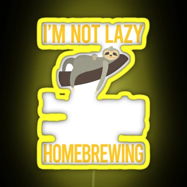 Saving Energy Homebrewing Homebrew Homebrewer RGB Neon Sign