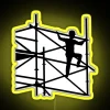 High-visibility scaffolding signage with customizable LED RGB neon display board
