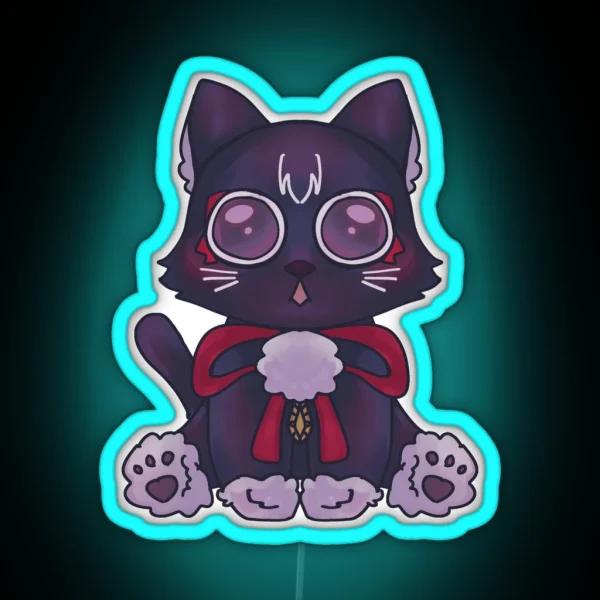Scaramouche Cat RGB Neon Sign